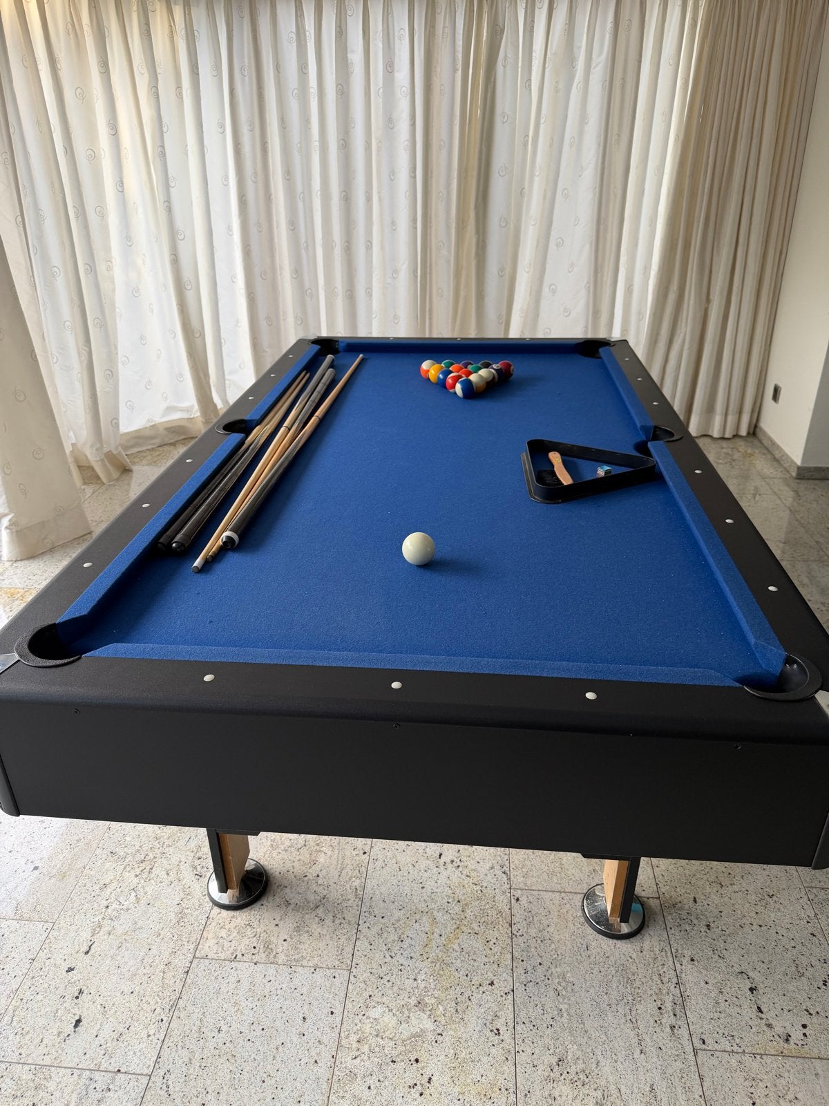 TopTable Pooltafel - Zo goed als nieuw met accessoires, Ophalen, Zo goed als nieuw, Pooltafel