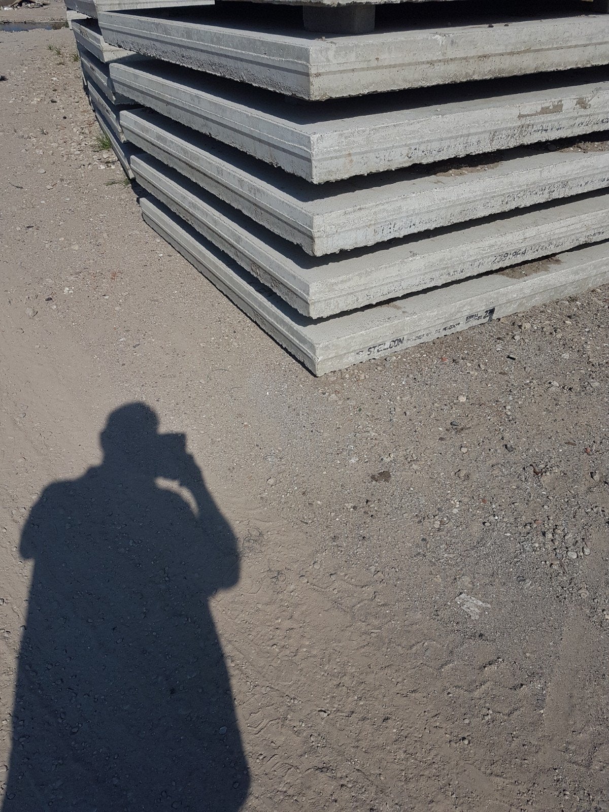 Betonplaten., Ophalen of Verzenden, Zo goed als nieuw, Overige materialen, 100 mm of meer