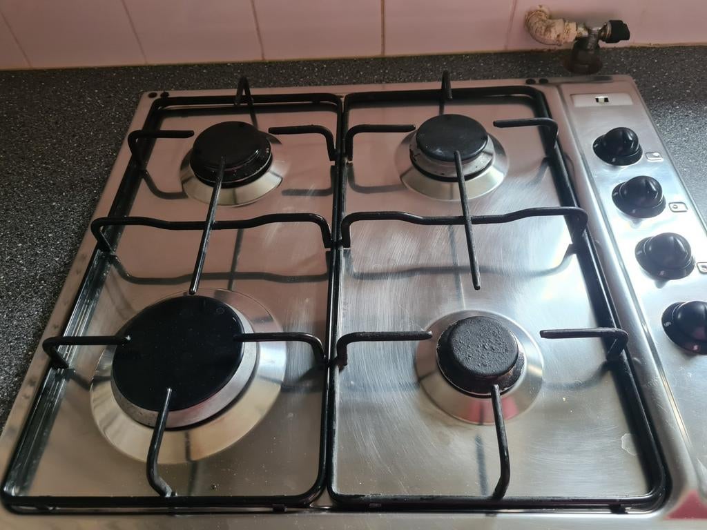 Inbouw kookplaat gas, Ophalen, Gebruikt, 4 kookzones, Inbouw