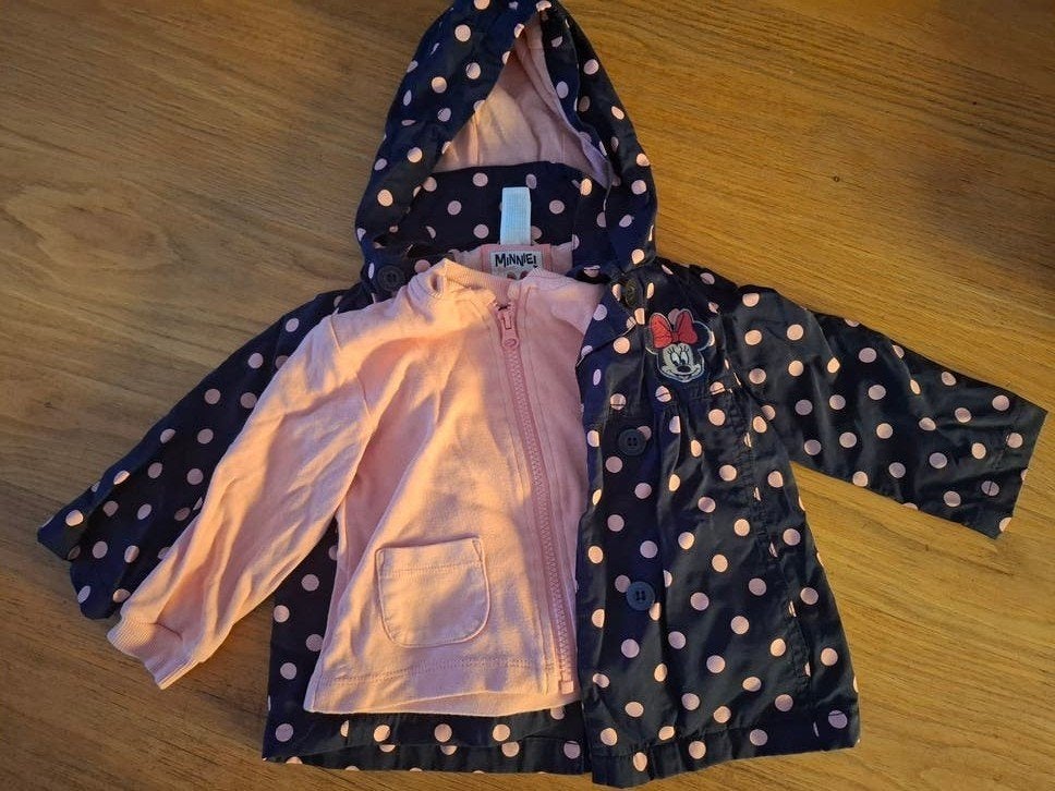 Disney Minnie Mouse Jas met uitneembaar vest, Disney, Meisje, Ophalen of Verzenden, Zo goed als nieuw