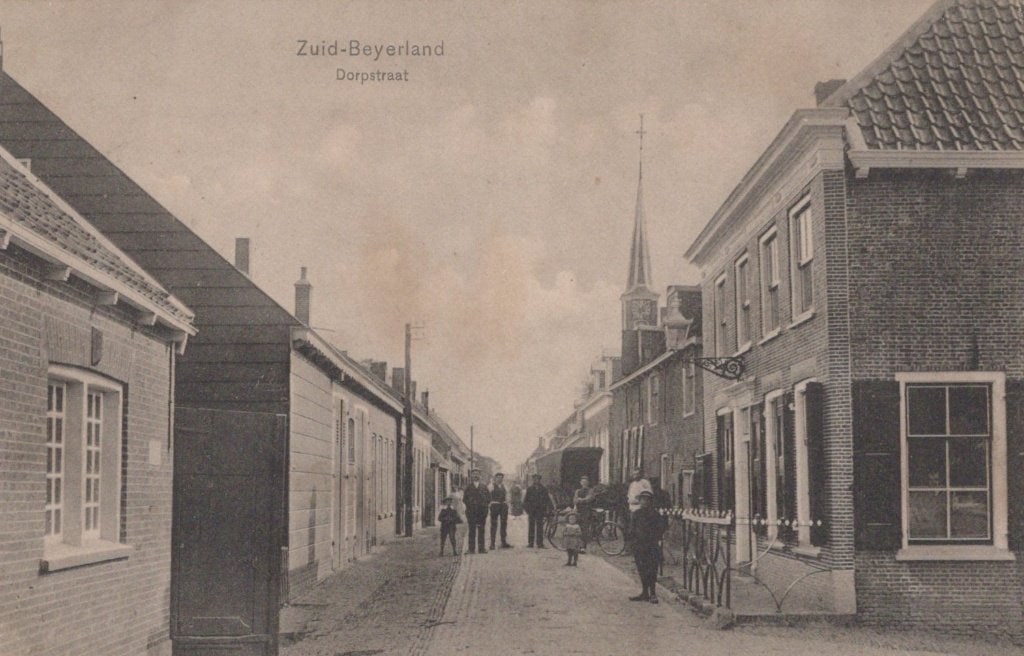 ZUID- BEIJERLAND - 1917 - Dorpstraat, Verzenden, Voor 1920, Gelopen, Zuid-Holland