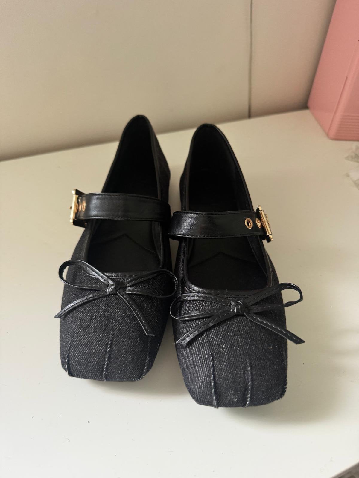 Damesschoenen ballerina’s, Zwart, Zo goed als nieuw, Ballerina's, Ophalen of Verzenden