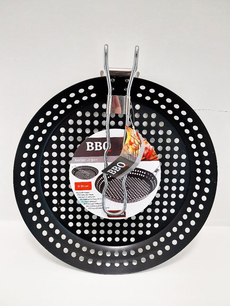Barbecue pan NonStick 30 cm - BBQ pan 30 cm - NIEUW!, Ophalen of Verzenden, Nieuw, NonStick