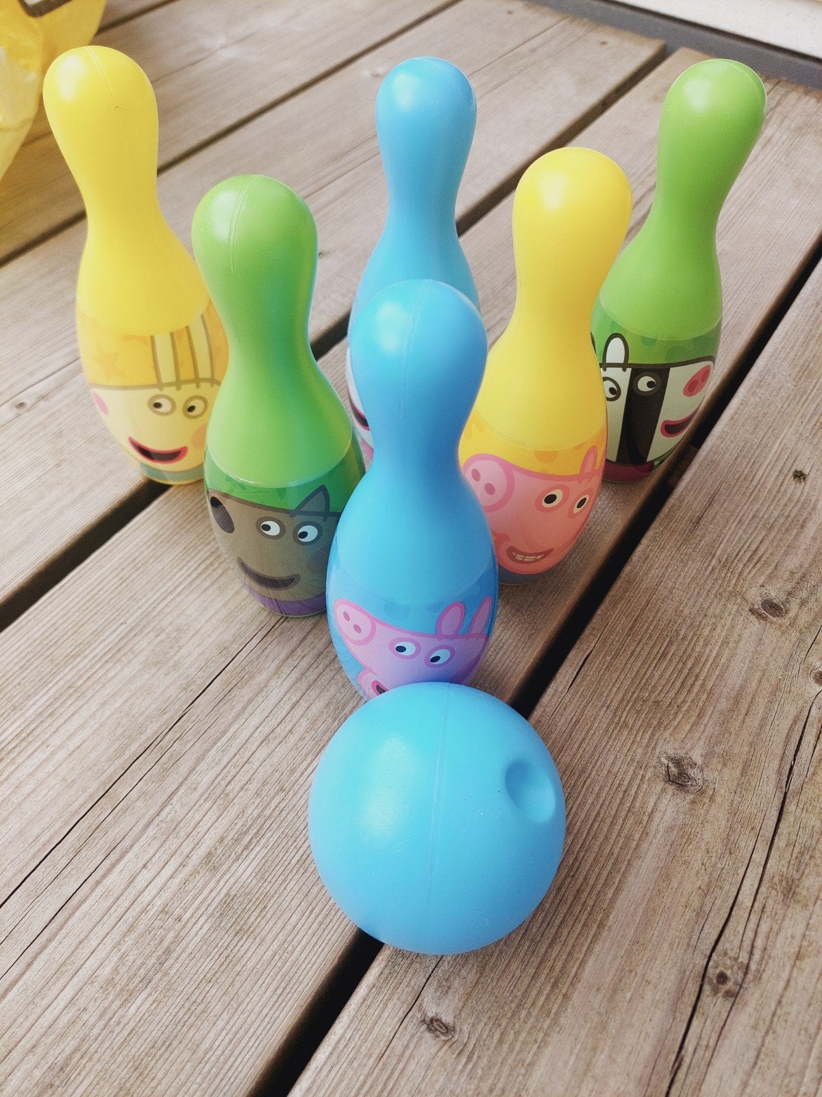 Peppa Pig Bowling Set voor Kinderen, Ophalen of Verzenden, Gebruikt, Jongen of Meisje