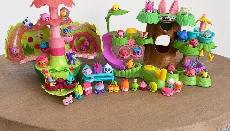 Grote set Hatchimals en Shopkins met speelsets, Ophalen of Verzenden, Zo goed als nieuw