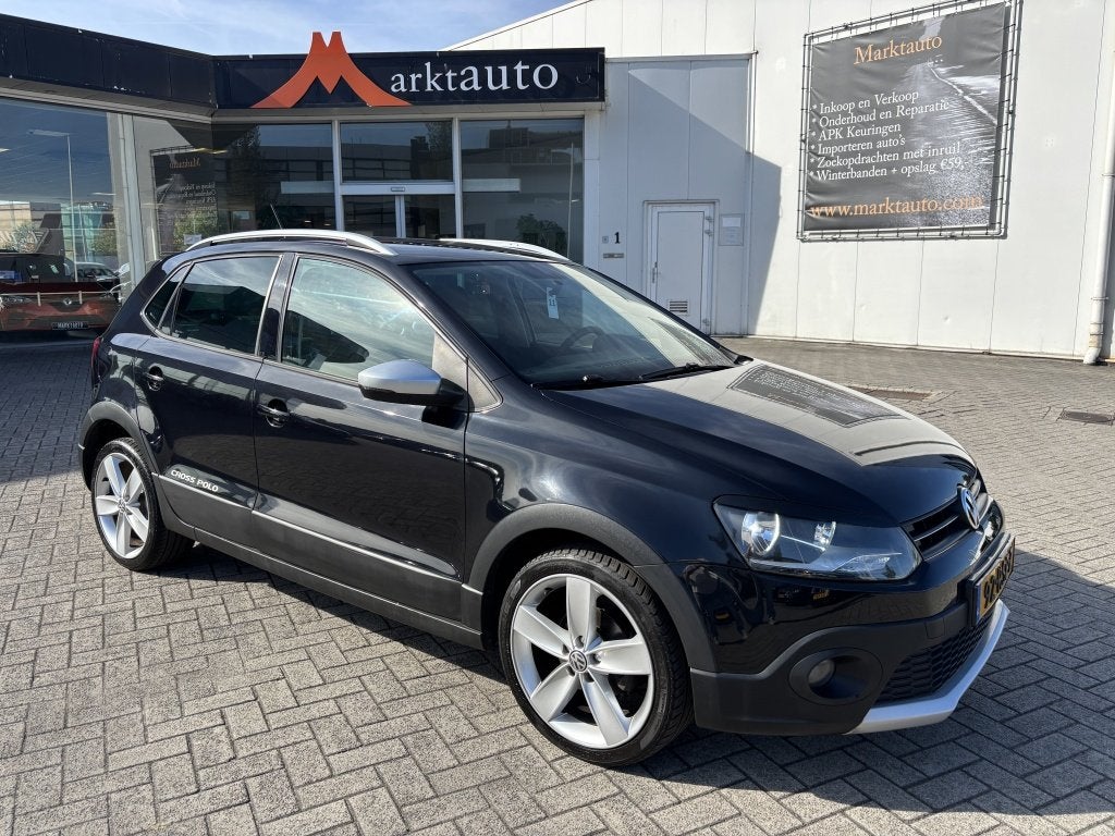 Volkswagen Polo 1.4-16V Cross Cruise Airco Navi Bluetooth, Auto's, Automaat, Zwart, Origineel Nederlands, Bedrijf
