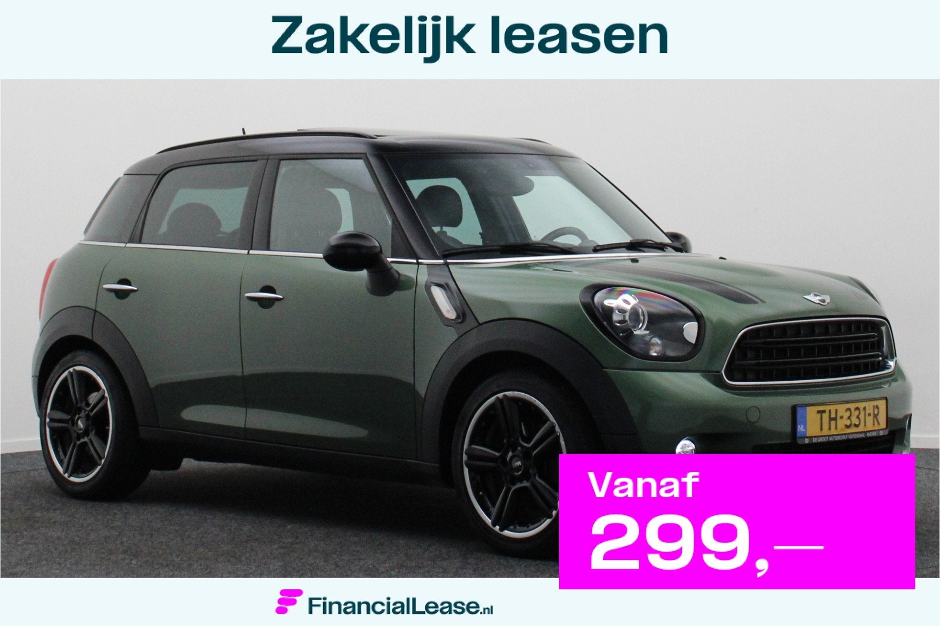 MINI Countryman Mini 1.6 Cooper Chili Leer, Panoramadak, Tre, Voorwielaandrijving, Gebruikt, 122 pk, Leder
