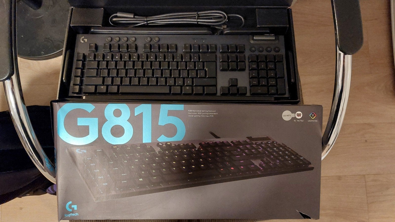 Logitech G815 Lightsync RGB GL Tactile QWERTY, Computers en Software, Gaming toetsenbord, Logitech G, Nieuw, Ophalen of Verzenden