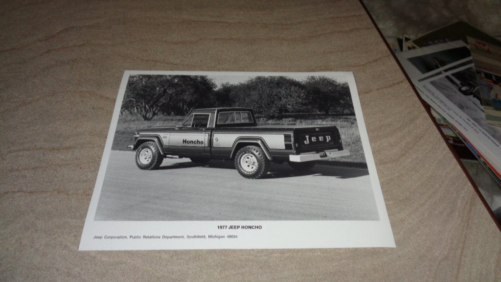 Zeldzame Grote   USA Persfoto  JEEP  HONCHO  1977, Verzenden, Nieuw, Overige merken