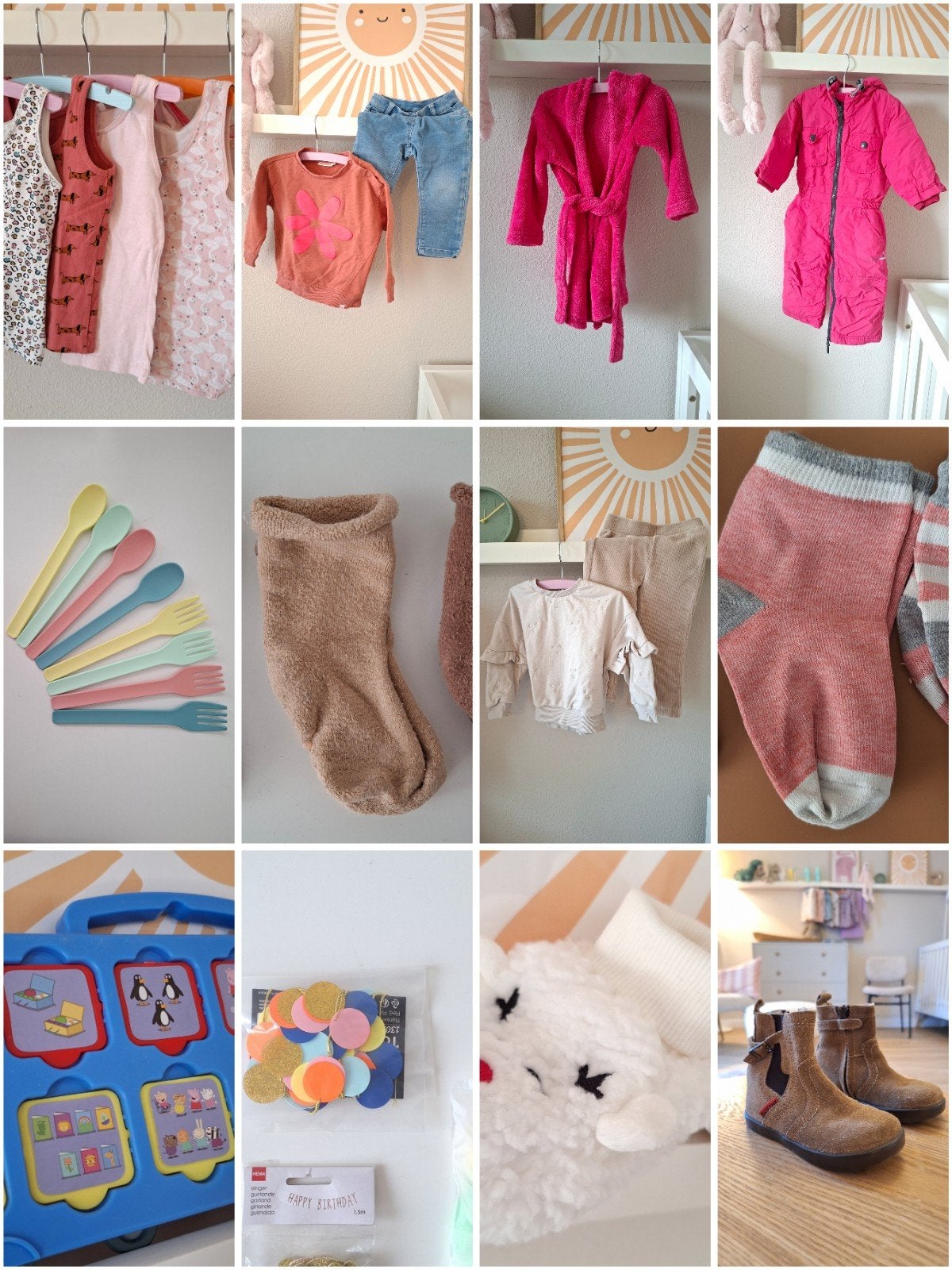 Bundel pakket meisjes kleding speelgoed maat 80 - 86

-, Ophalen of Verzenden, Maat 80