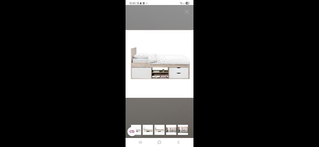 2x mooie 1 persoons bed met lattenbodem, Huis en Inrichting, Slaapkamer | Bedden, Ophalen, 90 cm, Stoere 1 persoonsbedden in diverse grijstinten