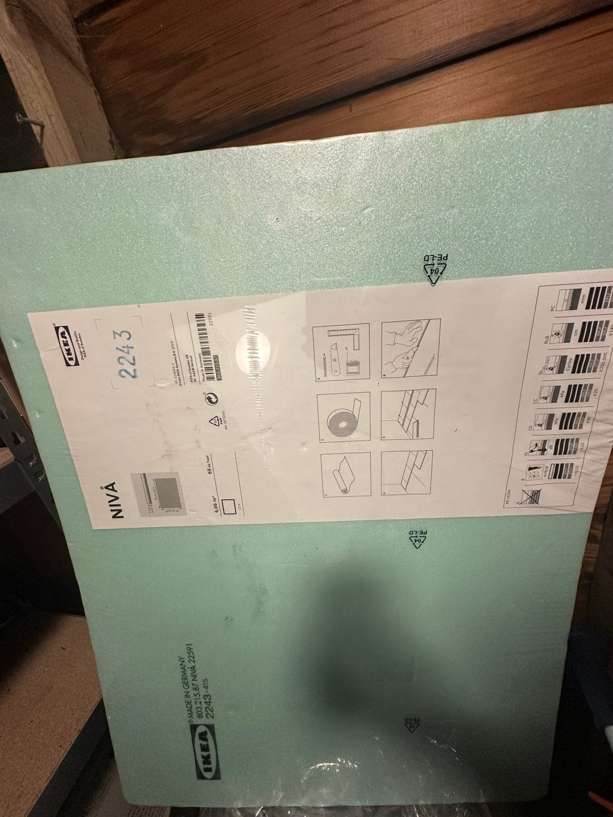 Gratis IKEA NIVÅ ondervloerplaten – circa 12 m², Ophalen, Overige materialen, 50 tot 150 cm, Zo goed als nieuw