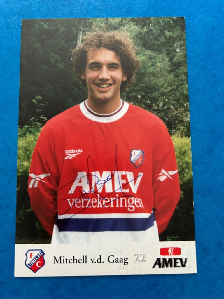 Mitchell v/d Gaag - Spelerskaart, Verzenden, Zo goed als nieuw, F.C. Utrecht, Spelerskaart