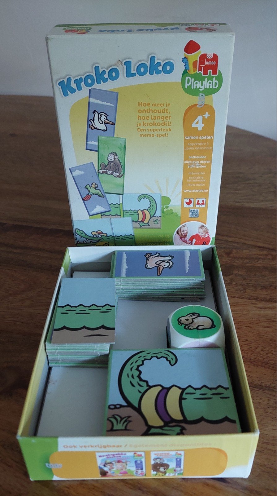 Kroko Loko - Leuk geheugenspel voor jong en oud, Drie of vier spelers, Ophalen of Verzenden, Zo goed als nieuw, Jumbo Playlab