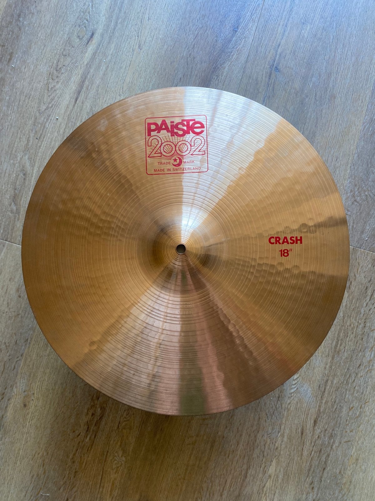 Paiste 2002 18” crash, Ophalen of Verzenden, Zo goed als nieuw, Overige soorten