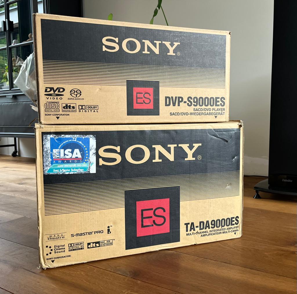 Ta-da9000ES + Dvp-S9000ES + incl. Verpakkingen, Ophalen, Zo goed als nieuw, 120 watt of meer, Sony