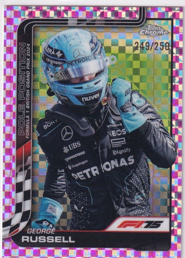 George Russell Pink Checker Refractor #119 /250, Verzenden, Nieuw, Formule 1