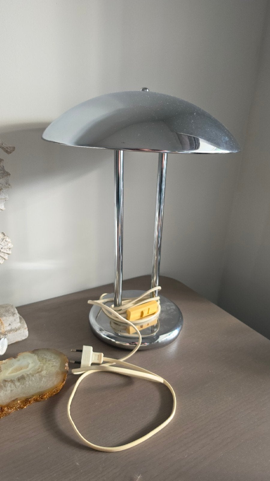 Vintage IKEA Barad bureaulamp Robert Sonneman, Vintage, Retro, Modern, Mushroom, Gebruikt, Ophalen of Verzenden, Metaal