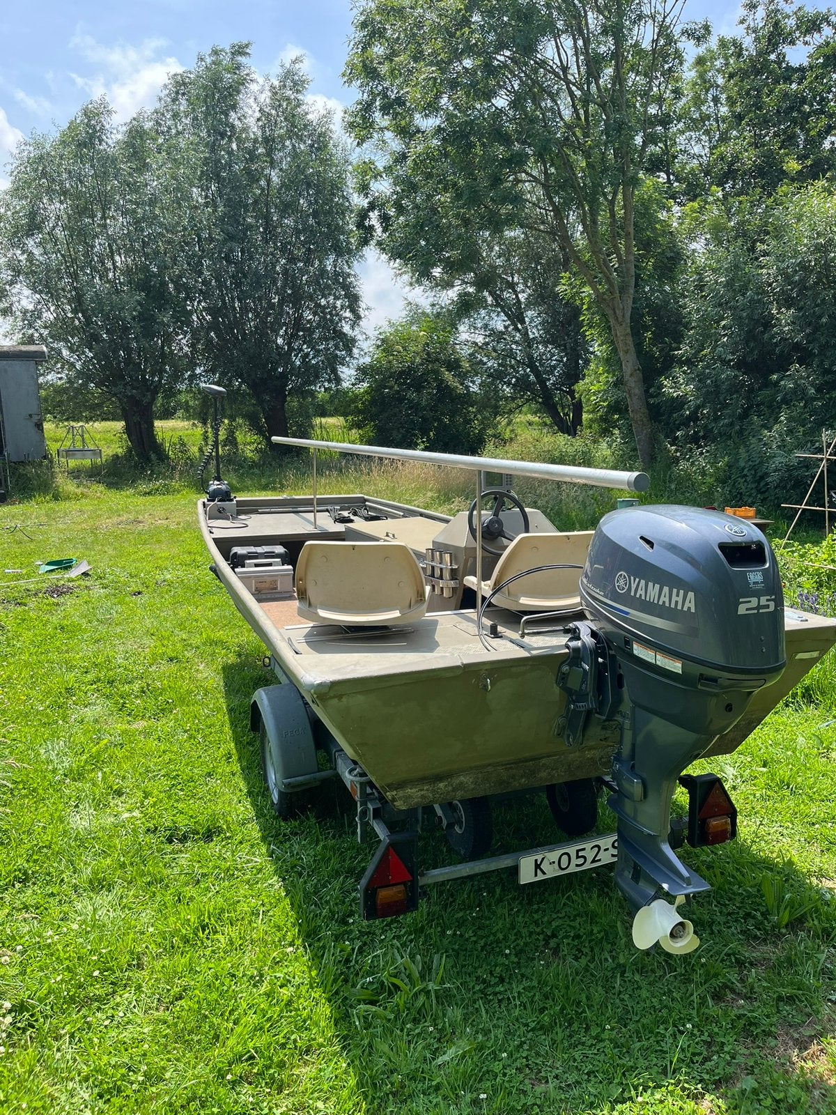 Yamaha 25pk langstaart buitenboordmotor 2010, Watersport en Boten, Buiten- en Binnenboordmotoren, Ophalen, Zo goed als nieuw, Benzine
