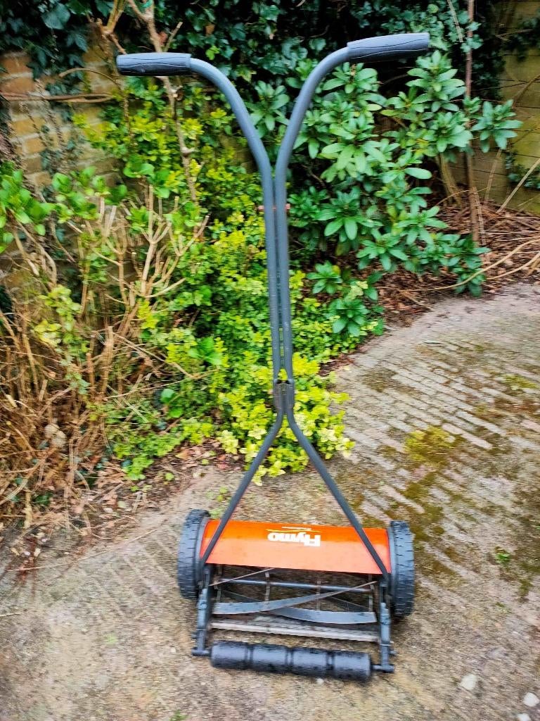 super grasmaaier Flymo Exclusive (Husqvarna), Tuin en Terras, Grasmaaiers, Ophalen, Gebruikt, Handgrasmaaier, 40 t/m 49 cm