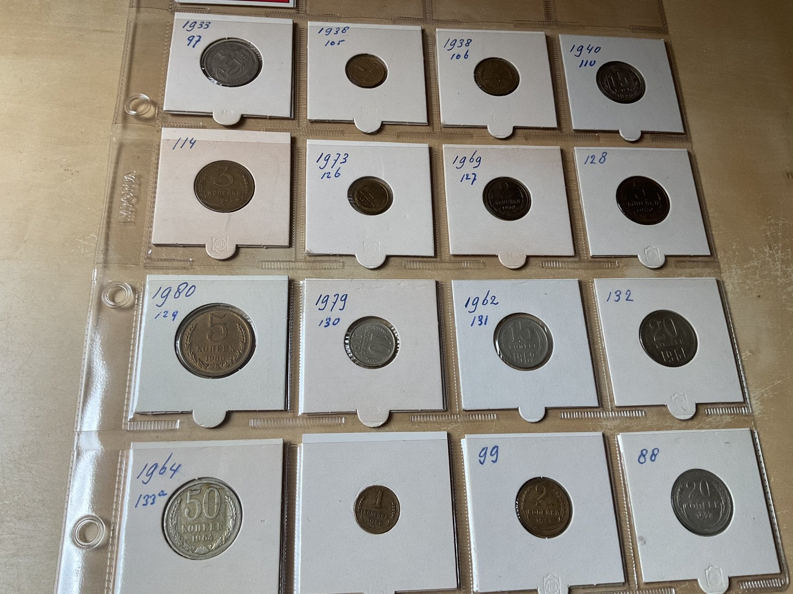 Verzameling munten Rusland Sovjetunie 110 munten, Postzegels en Munten, Ophalen of Verzenden, Buitenland, Munten