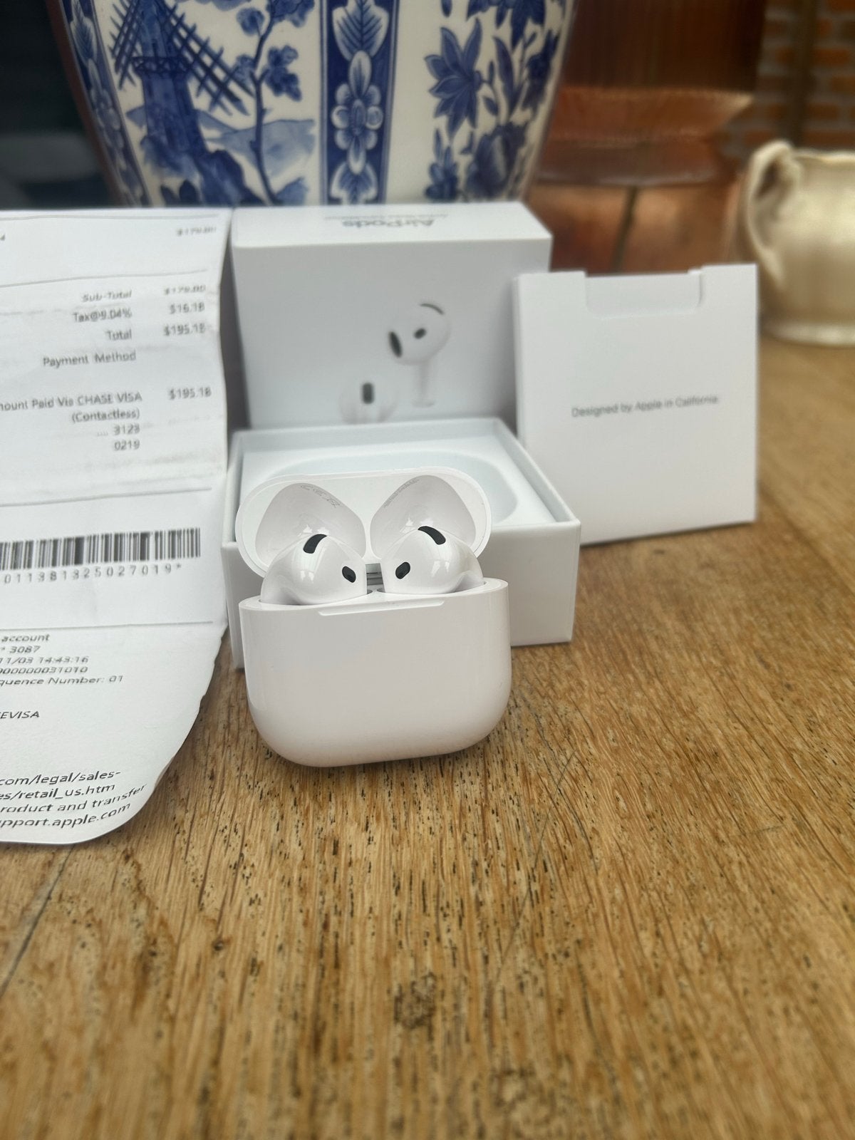 Apple AirPods 4 (ANC) - Zo goed als nieuw, Audio, Tv en Foto, Koptelefoons, Zo goed als nieuw, In-ear, Apple, Wit, Bluetooth, Ophalen of Verzenden