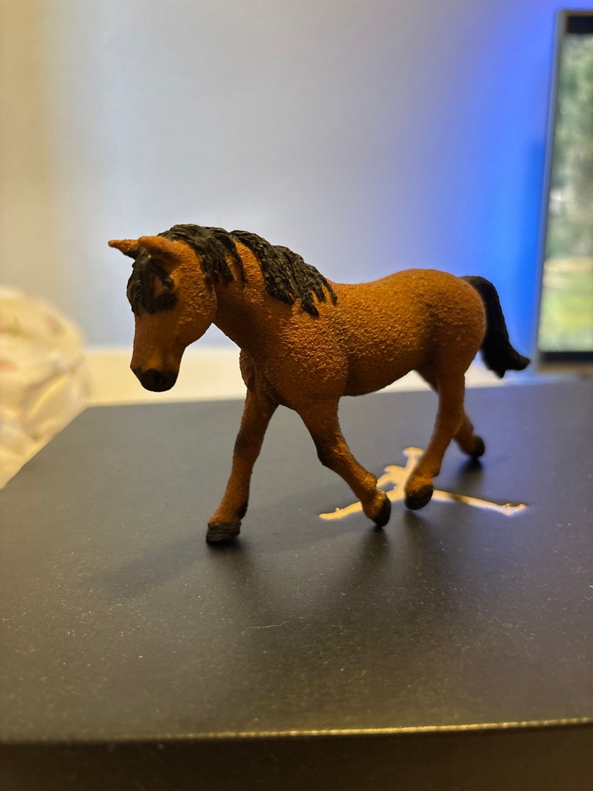 Schleich curly merrie, Ophalen of Verzenden, Zo goed als nieuw, Paard, Beeldje of Figuurtje