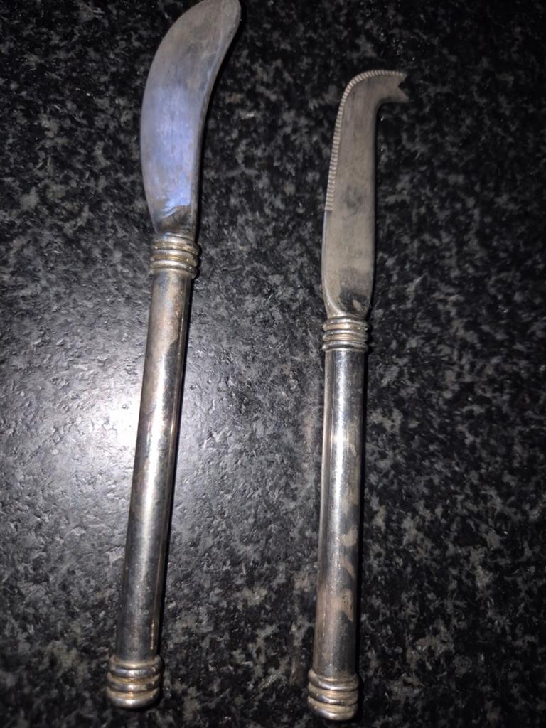 Set van 2 vintage kaasmesjes, Ophalen of Verzenden
