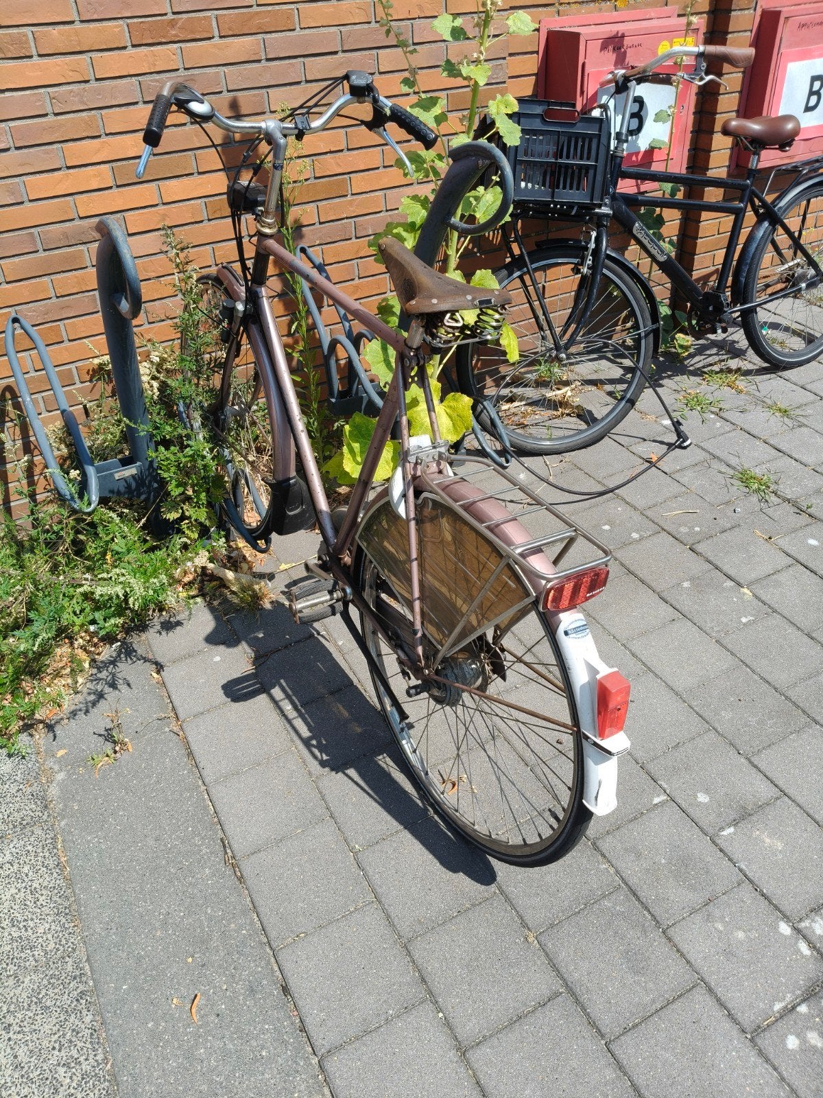 heren fiets, Ophalen