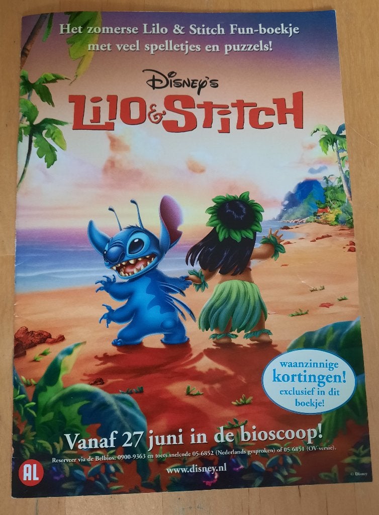 LILO & STITCH - FUN BOEKJE, Ophalen of Verzenden