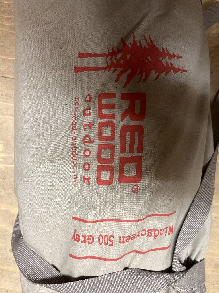 Redwood Outdoor windscherm 500 grijs – camping/strand, Caravans en Kamperen, Ophalen, Zo goed als nieuw