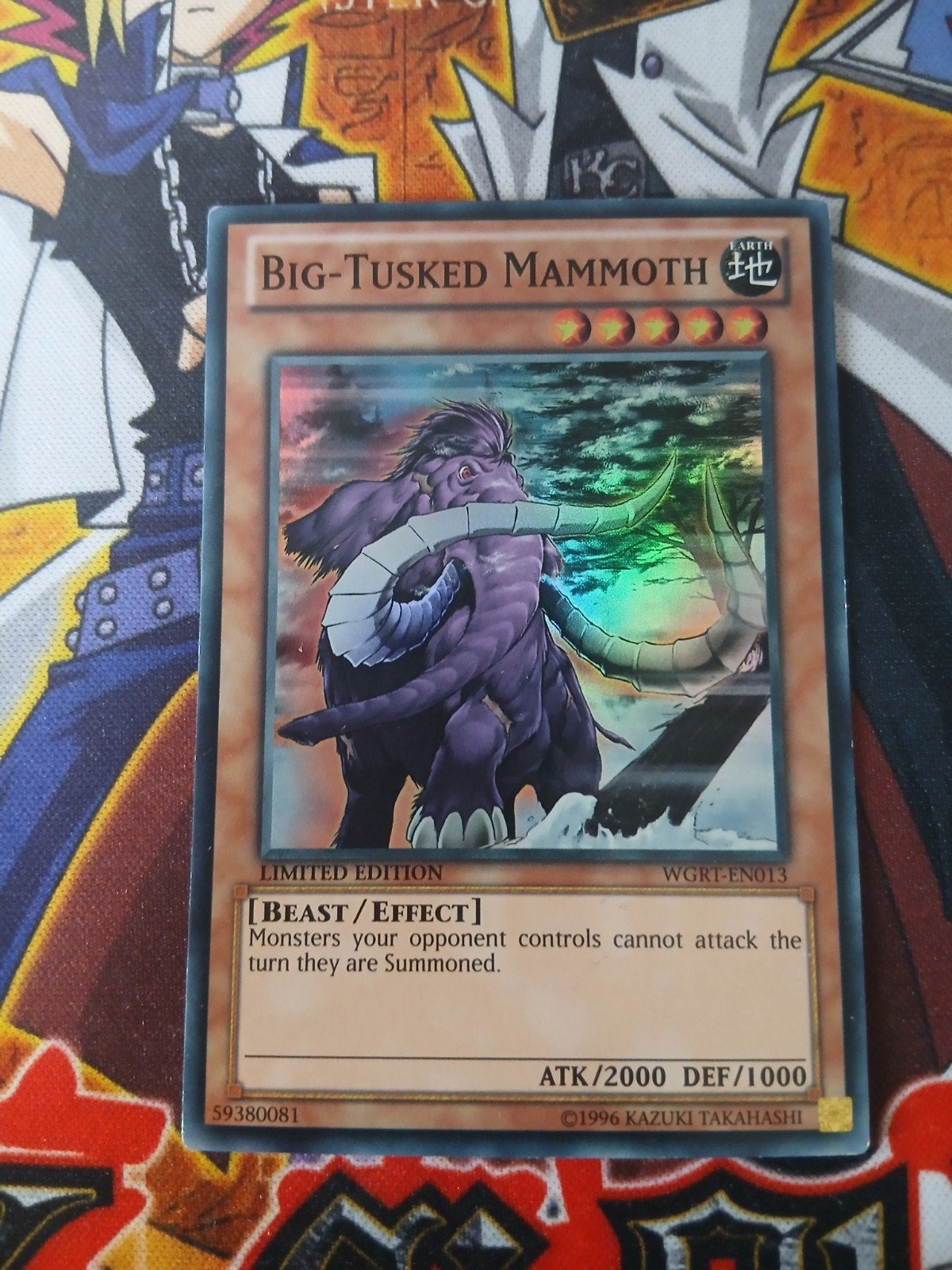 Big-Tusked Mammoth - Super Rare WGRT - Yu-Gi-Oh, Hobby en Vrije tijd, Verzamelkaartspellen | Yu-gi-Oh!, Ophalen of Verzenden, Zo goed als nieuw