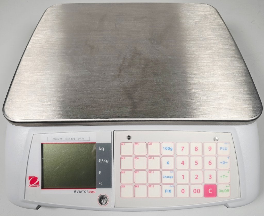 OHAUS Aviator 7000 A71P3N – Professionele Winkelweegschaal, Minder dan 10 kg, Refurbished, Ophalen of Verzenden, Digitaal