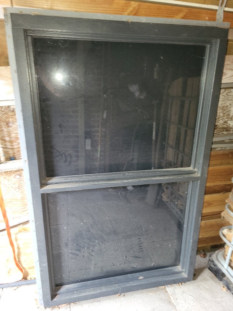 Kozijn, Gebruikt, Raamkozijn, Inclusief glas, 75 tot 150 cm