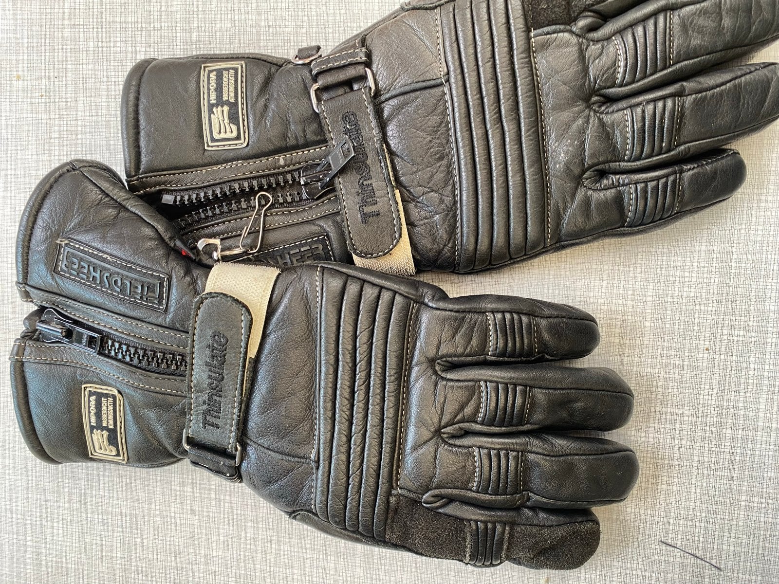 FELDSHEER Leren Motorhandschoenen Maat L Thinsulate Hipora, Ophalen of Verzenden, Tweedehands, Heren, Handschoenen