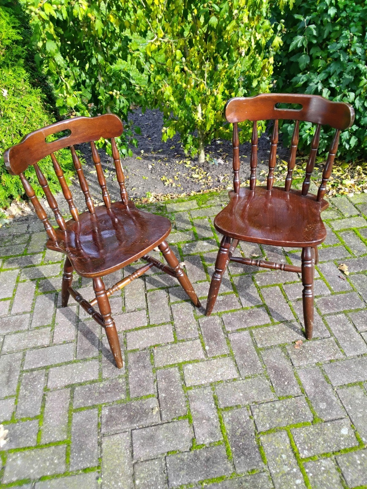 Oude cafe/keukenstoelen, Antiek en Kunst, Ophalen