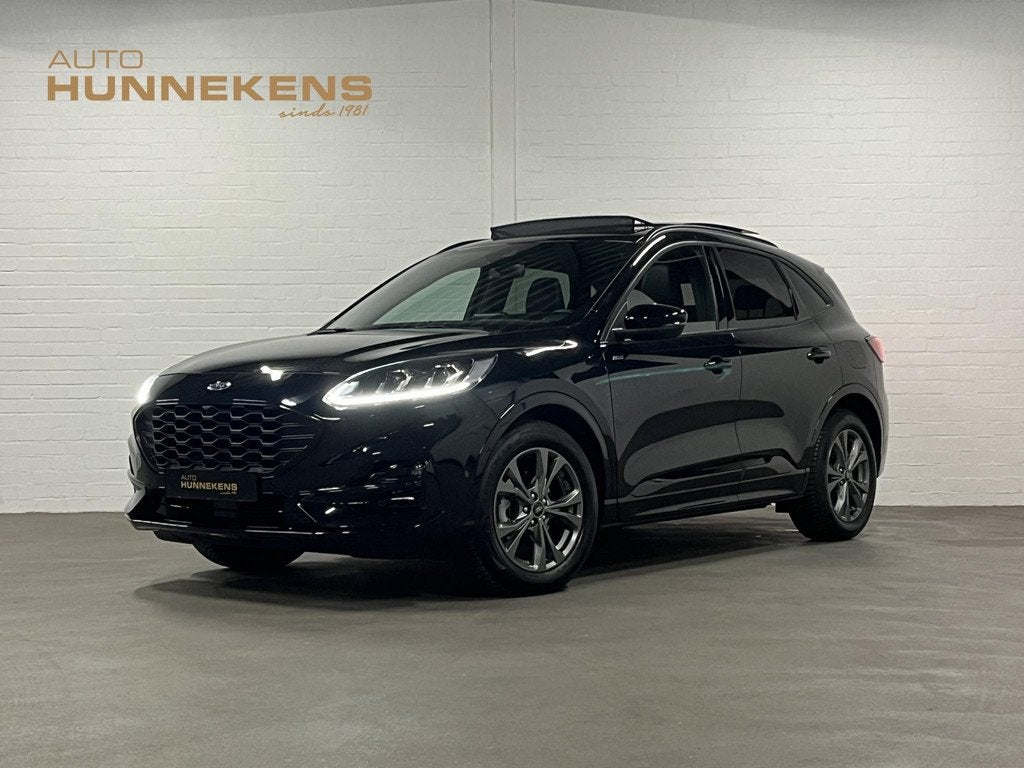 Ford Kuga 1.5 EcoBoost ST-Line X | Trekhaak | Open dak | Ada, Auto's, Voorwielaandrijving, 12 maanden, 15 km/l, Leder en Stof