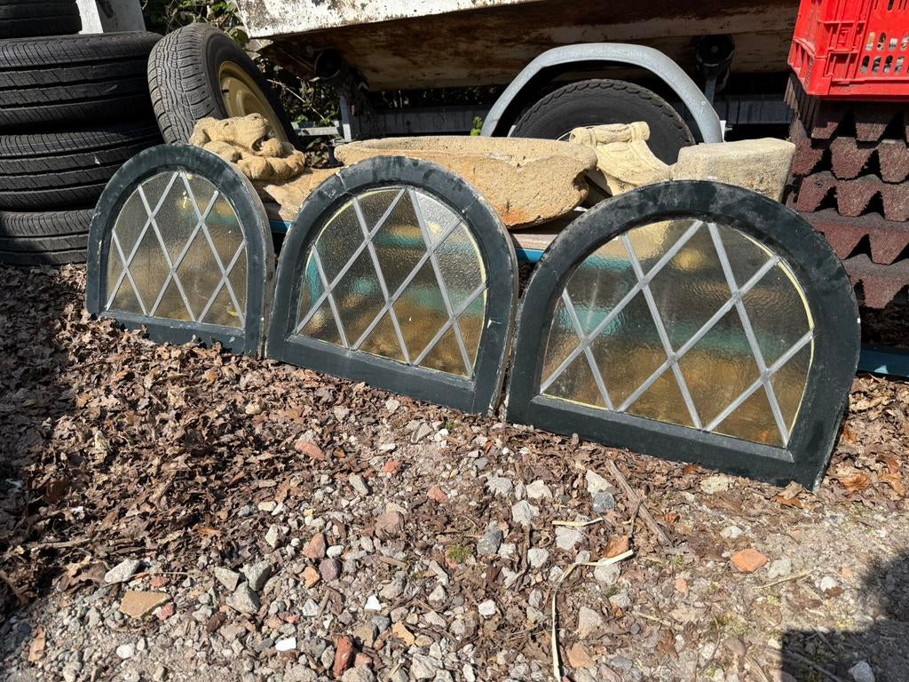 Getoogde kiepraampjes - glas in lood - 3 beschikbaar, Ophalen, Gebruikt, X, X