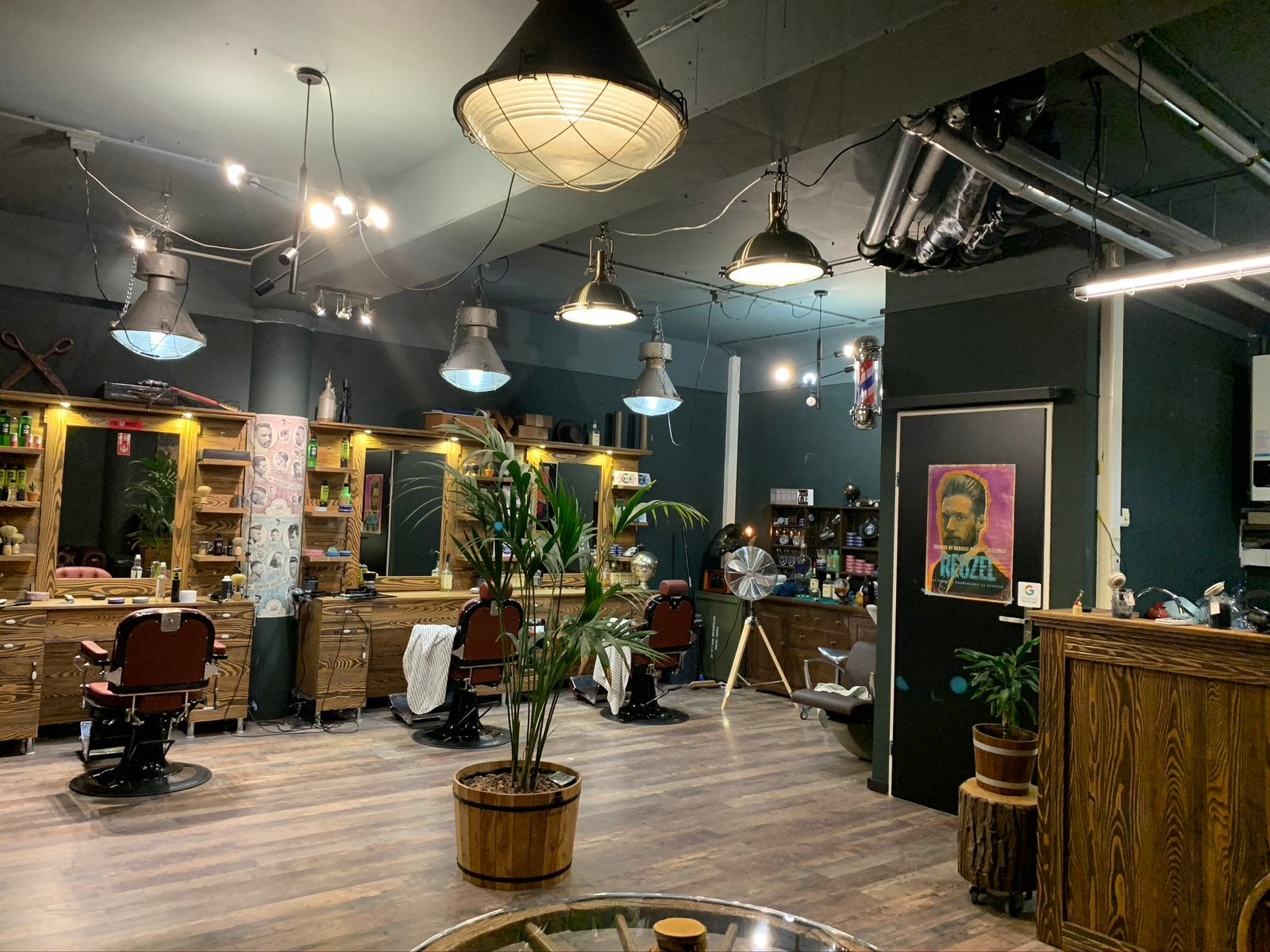 Barbershop/kapperszaak interieur., Antiek en Kunst, Ophalen of Verzenden