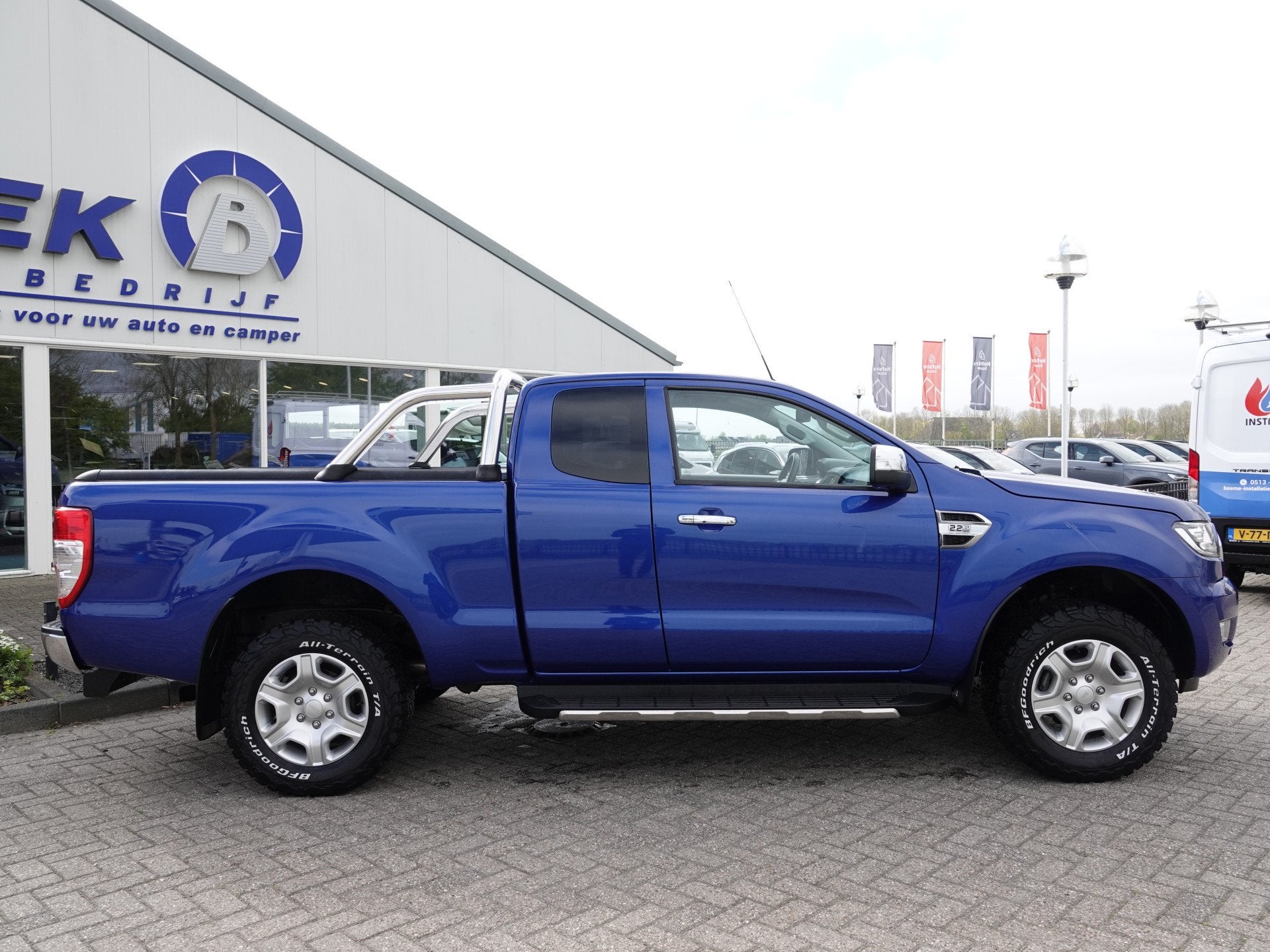 Ford Ranger 2.2 TDCi 160PK AUTOM. Limited Supercab TREKH. |, Auto's, Ford, Gebruikt, Euro 6, Leder en Stof, Origineel Nederlands