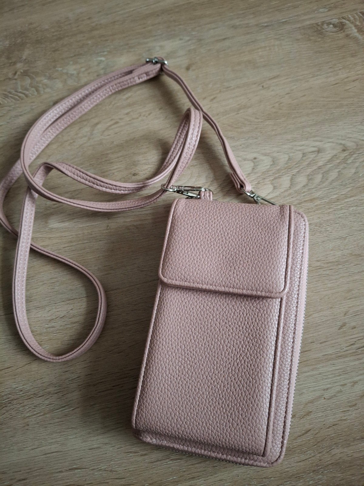 Nieuw tasje voor telefoon en meteen portomonnee, Ophalen of Verzenden, Nieuw, Roze, Schoudertasje