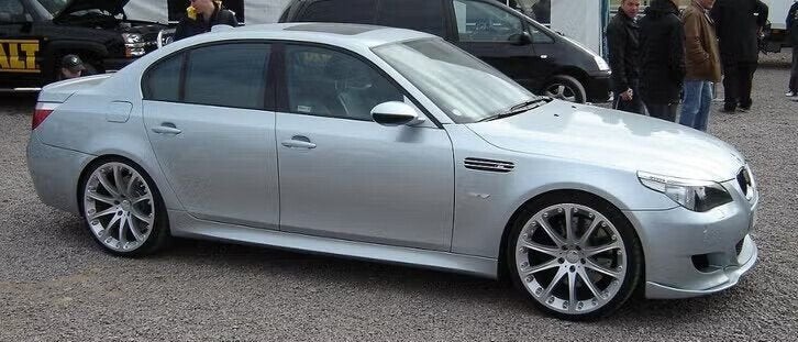 Originele 20 inch Hartge velgen met banden BMW E60, Hartge, Gebruikt, 285 mm, Banden en Velgen