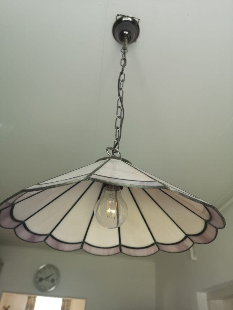 Lamp Tiffany glas in lood, Ophalen of Verzenden, Glas
