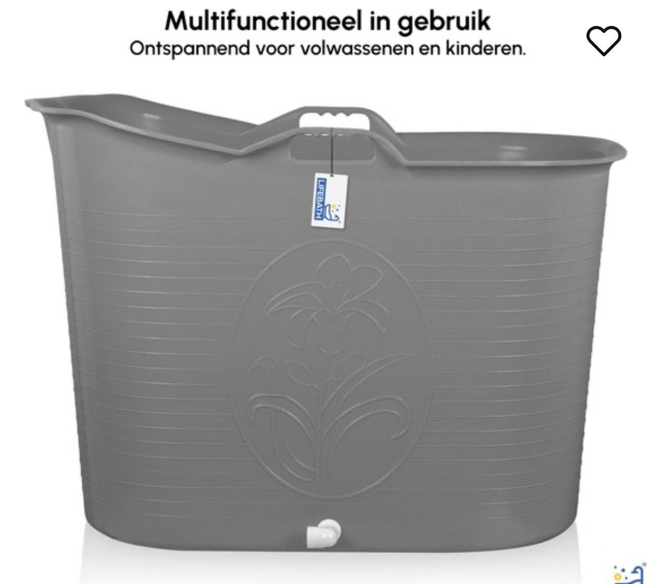 Badkuip volwassenen groot XL bath bucket, Ophalen, Gebruikt