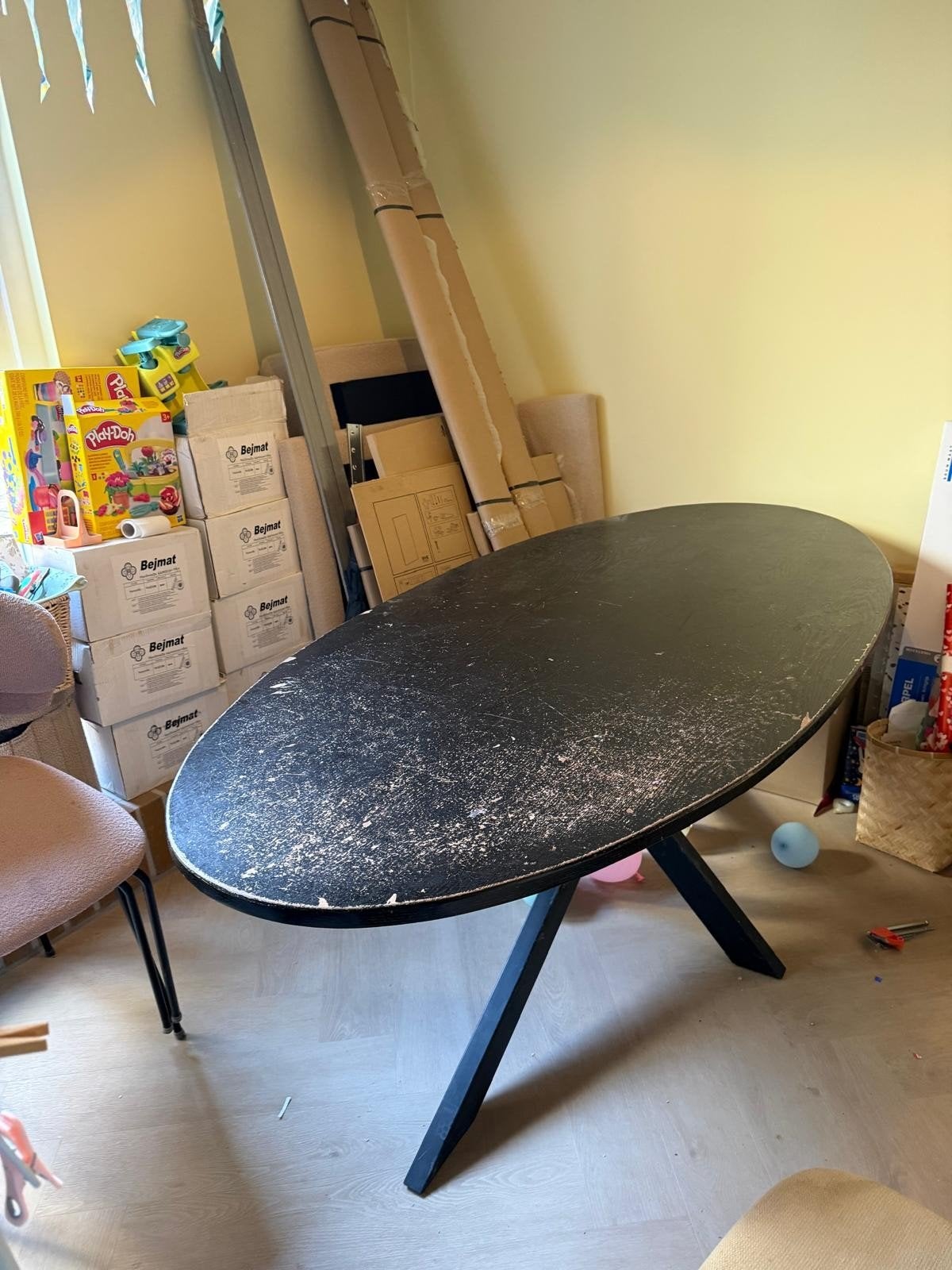 Gratis eettafel!, Ophalen, Gebruikt, 50 tot 100 cm, Metaal