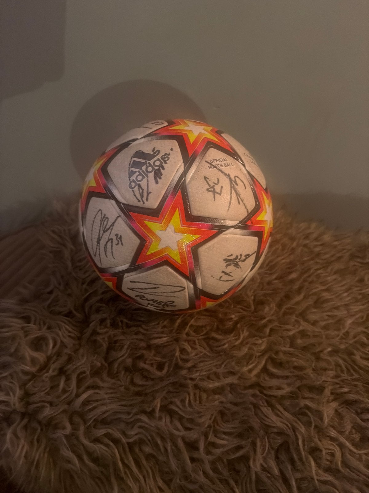 Gesigneerde Champions League Voetbal 2020/2021 - Adidas, Ophalen of Verzenden, Zo goed als nieuw, Bal