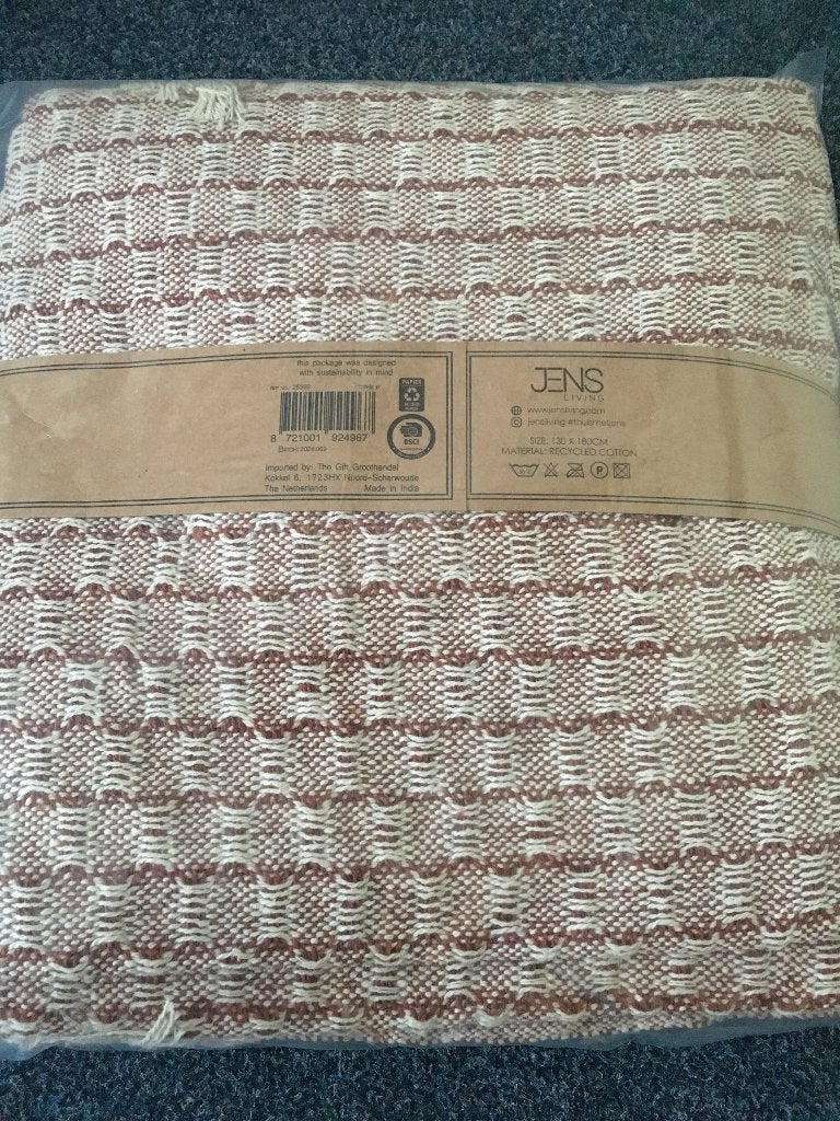 Plaid 130x80 cm nieuw in de verpakking woondeken / sprei, Ophalen, Nieuw