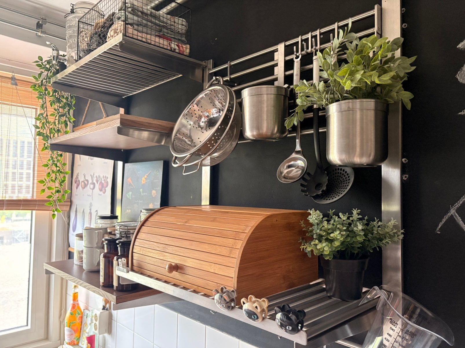 IKEA KUNGFORS wandrek / wandsysteem keuken, Ophalen, Zo goed als nieuw, Minder dan 150 cm, Minder dan 100 cm