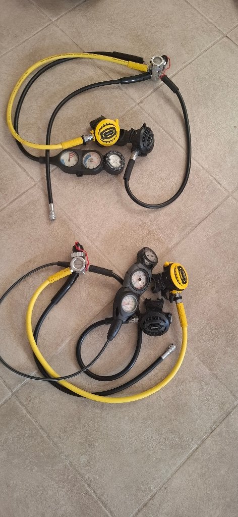 Automatenset set twee keer compleet Apeks XTX 40, Watersport en Boten, Duiken, Ophalen, Gebruikt, Overige typen