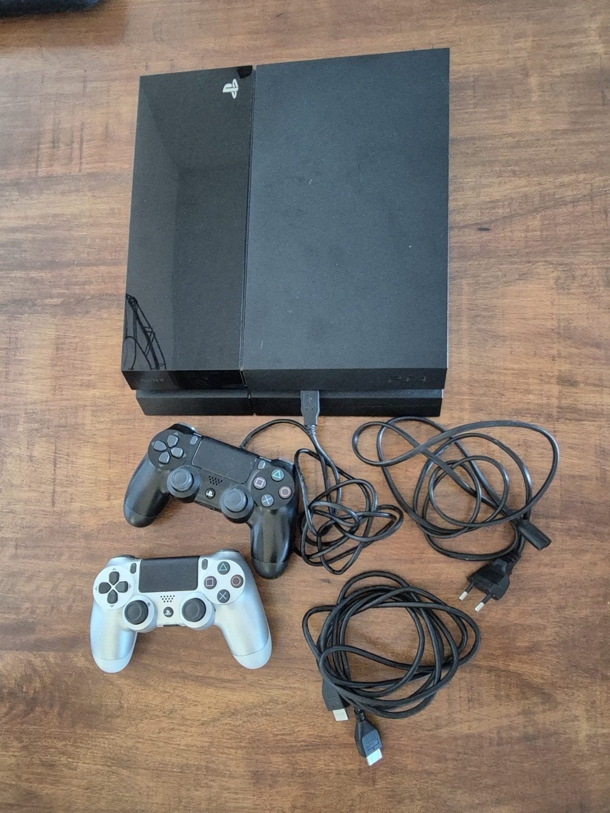 Playstation 4 + 2 controllers en 6 games, Ophalen, Gebruikt, Met 2 controllers, Original